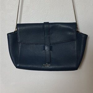 Kate Spade Dark Blue Textured Shoulder Bag